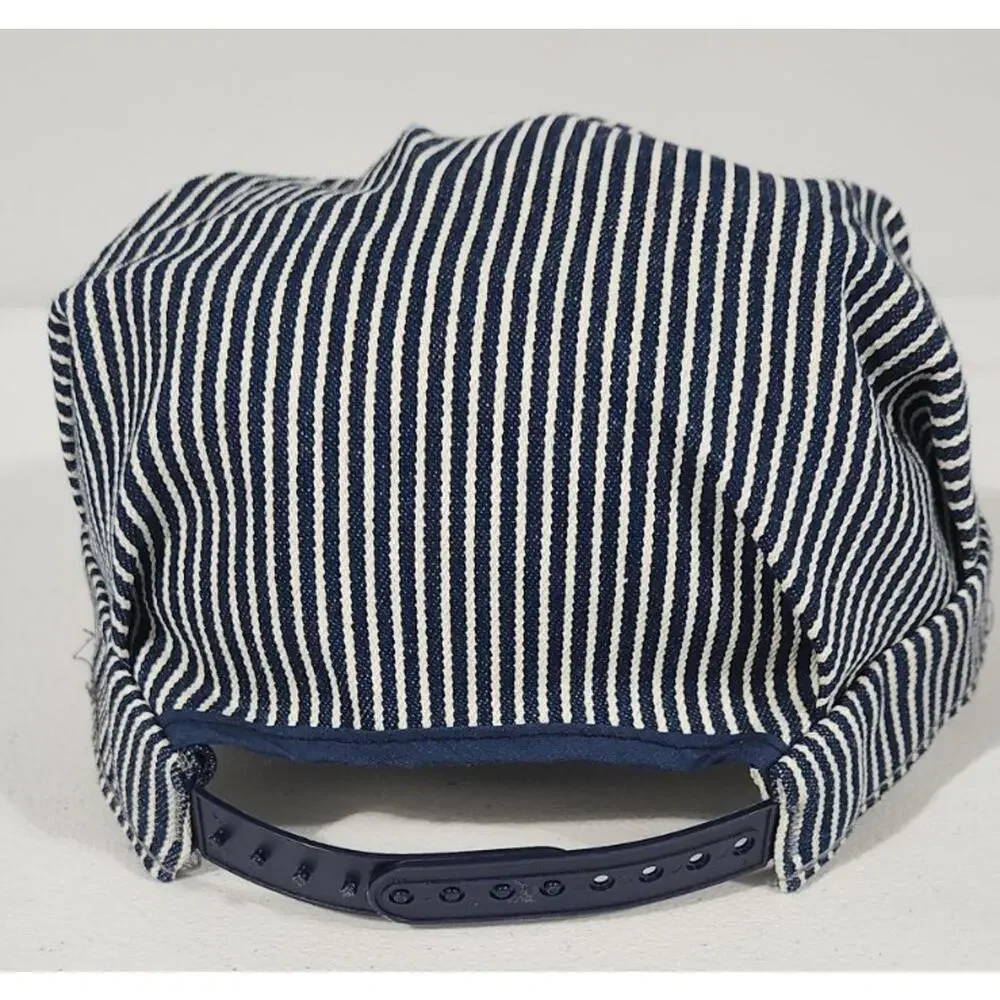 Fritz's Railroad Kansas City Child's Size Blue Stripe Snapback Hat Cap Made USA